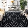 SAFAVIEH Area Rug 8x10 - Adirondack Collection - Large - Black & Ivory, Modern Geometric Design, Non-Shedding & Easy Cleaning, Ideal for Living Room, Bedroom, Office, Dining Space (ADR241Z) view 1