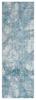 SAFAVIEH Meadow Collection Runner Rug - 2'7" x 8', Turquoise & Ivory, Modern Abstract Design, Non-Shedding & Easy Care, Ideal for High Traffic Areas in Living Room, Bedroom (MDW180K) view 2