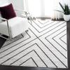 SAFAVIEH Area Rug 8x10 - Adirondack Collection - Large - Ivory & Grey, Modern Geometric Design, Non-Shedding & Easy Cleaning, Ideal for Living Room, Bedroom, Office, Dining Space (ADR251A) view 1