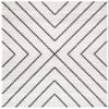 SAFAVIEH Area Rug 8x10 - Adirondack Collection - Large - Ivory & Grey, Modern Geometric Design, Non-Shedding & Easy Cleaning, Ideal for Living Room, Bedroom, Office, Dining Space (ADR251A) view 3
