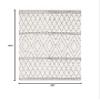 SAFAVIEH Casablanca Collection Accent Rug - 3' x 5', Ivory & Black, Handmade Moroccan Tassel Wool, 0.5-inch Thick Ideal for High Traffic Areas in Entryway, Living Room, Bedroom (CSB491A) view 2