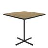 Correll 42" Square, 42" High Standing, Barstool Height Caf & Break Room Bistro Table, Fusion Maple HP Laminate Top, Cast Iron Base (BXB42S-16) view 1