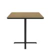 Correll 42" Square, 42" High Standing, Barstool Height Caf & Break Room Bistro Table, Fusion Maple HP Laminate Top, Cast Iron Base (BXB42S-16) view 2