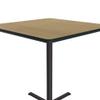 Correll 42" Square, 42" High Standing, Barstool Height Caf & Break Room Bistro Table, Fusion Maple HP Laminate Top, Cast Iron Base (BXB42S-16) view 4