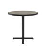 Correll 24" Round Bar Caf & Break Room Bistro Table, Savannah Sand High Pressure Laminate Top, Cast Iron Base, Tops Made in The USA (BXT24R-54) view 2