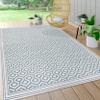 JONATHAN Y Diamond Trellis Indoor Outdoor Area Rug 3X5 Teal/Gray, Marvao for Backyard, Patio, Porch, Easy-Cleaning, High Traffic, Pet-Friendly, Non-Shedding (SMB111A-3) view 3