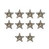 10pcs Rattan Star Christmas Tree Topper Decorations Ornaments 10cm view 1