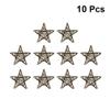 10pcs Rattan Star Christmas Tree Topper Decorations Ornaments 10cm view 2