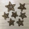 10pcs Rattan Star Christmas Tree Topper Decorations Ornaments 10cm view 4