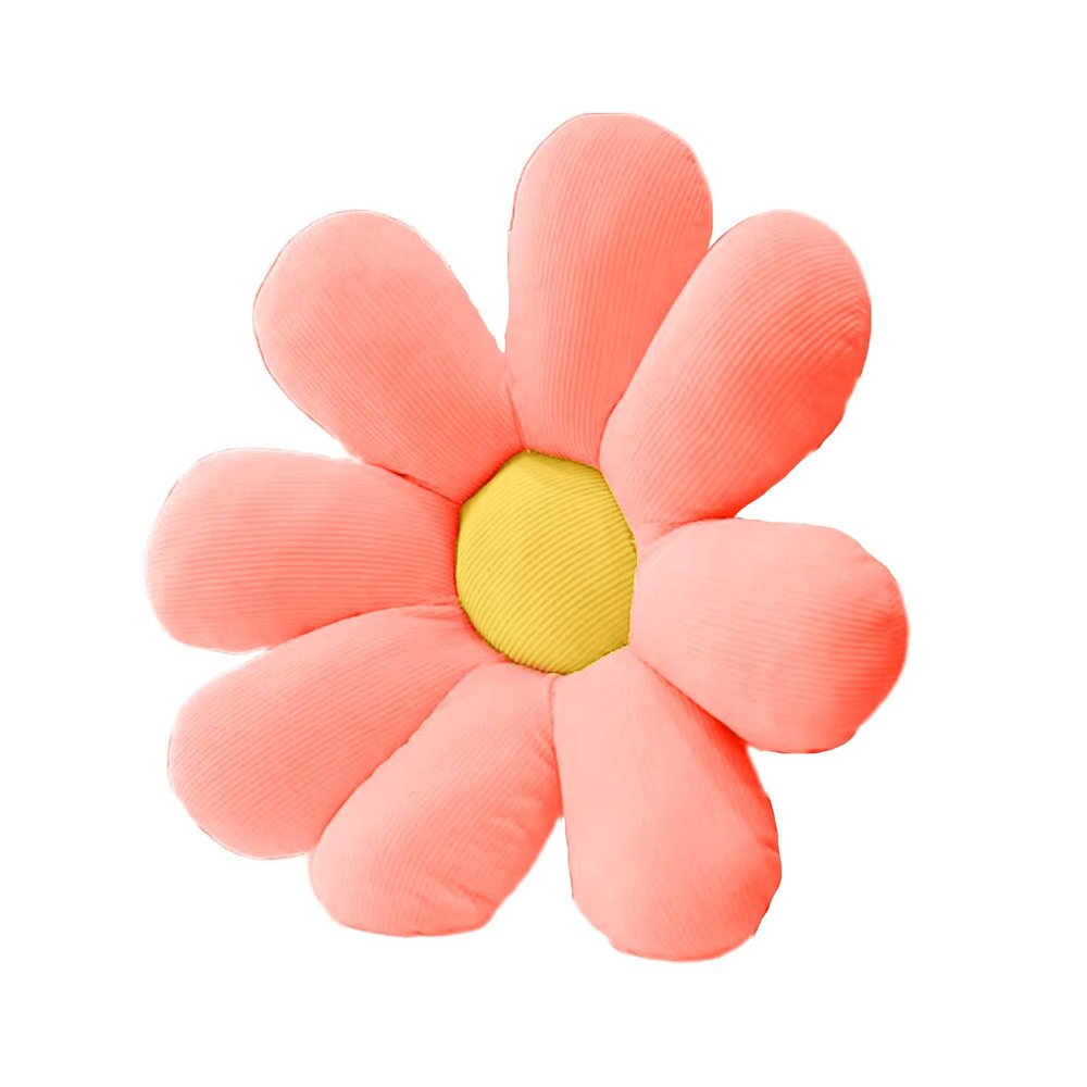 Vermon Plush Cushion Fashionable Fadeless Novelty Car Chair Plant Plush Pillow for Home Pink