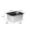 Thunder Group STPA2126 Steam Table Pan 1/2 Size 6" Deep view 2
