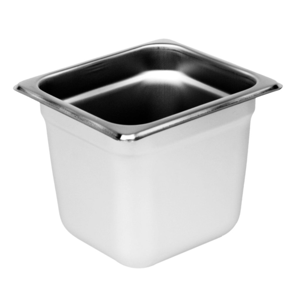 Thunder Group sixth size 6" deep 22 gauge anti jam pans, comes in each