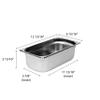 Thunder Group STPA4134 Steam Table Pan 1/3 Size 4" Deep view 2