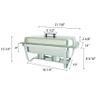 Thunder Group SLRCF001F Chafer, 8 Quart, Full-Size, with Folding Stand, Welded Frame, dripless Water pan, Lift-Off Cover with Plastic Handle, Duel Fuel Holder view 2