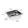 Thunder Group STPA4162 Steam Table Pan 1/6 Size 2-1/2" Deep view 2