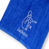 101 BEACH Personalized Cotton Bowling Towel with Embroidered Name with Clip (Royal - Embroidered Name) view 2