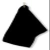 101 BEACH Women's Personalized Cotton Bowling Towel with Embroidered Name with Clip (Black - Embroidered Name - Woman) view 4
