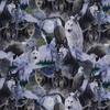 Rustic Decor Blue Winter Wolf Wolves Curtain Valance 42W x 15L Outdoor Theme Wedding Gift view 1