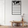DEKADRON Metal World Map Panel for Photo Display, Interior Display Panel, Metal Memory Board, Mesh Memo Board, Photo Display Board (30" W x 46" H / 75x117 cm) view 2