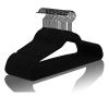 MIZGI Premium All Black Velvet Hangers with Black Hooks (50 Pack) Heavy Duty - Non Slip Felt Hangers - 360 Degree Swivel,Space Saving Clothes Hangers,Durable Strong Hanger for Suits,Coat view 1