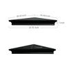 AHDECOR Black Floating Corner Shelves, Elegant Wall-Mounted Corner Shelf for Decorative Display and Storage in Any Room, Set of 2 view 3