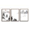 SIGNWIN 3 Piece Framed Canvas Wall Art Zen Canvas Prints Home Artwork Decoration for Living Room,Bedroom - 16"x24"x3 Panels view 1