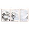 SIGNWIN 3 Piece Framed Canvas Wall Art Zen Canvas Prints Home Artwork Decoration for Living Room,Bedroom - 16"x24"x3 Panels view 1