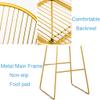 Barstools Modern Wrought Iron Bar Chair Counter Height Stool Contemporary Bistro Pub Kitchen Breakfast Chair Ergonomic Backrest - 2 pcs view 3