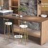 Bar Stools Counter Height Chair Hollow Backrest Metal Legs Footrest and Velvet Upholstered Seat for Salon Chairs, Modern Wrought Iron Furniture Seat Height 45/65/75cm view 4