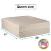 Dream Solutions USA Dream Sleep Comfort Pedic Firm PillowTop Mattress Set with Bed Frame Included (Queen Size) - Sleep System with Enhanced Foam Encased Support, Orthopedic, Longlasting view 2