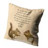 Shenywell Throw Pillow Decor Square 20 x 20 Inch Squirrel Pillows Inspirational Quote Love Cute Pair Squirrels Eggnog Christmas Decorative Cushion Cover Printed Lumbar Pillowcase Home Sofa Living Room view 2