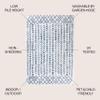 JONATHAN Y Bohemian Geometric Indoor Outdoor Area Rug 4X6 Ivory/Blue, Tokay for Backyard, Patio, Porch, Easy-Cleaning, High Traffic, Pet-Friendly, Non-Shedding (SMB132B-4) view 2
