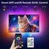 PANGTON VILLA Led Lights for TV LED Backlight,16.4FT RGB Smart LED Strip Lights for 65-75in TV, Bluetooth APP & Remote Control Music Sync & Multi-Scene Modes-USB Powered LED Lights for Bedroom/Gaming view 2