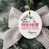 Coeur d'Alene Idaho Souvenir Christmas Ornament 2025 Someone in Coeur d'Alene ID Loves Me! Christmas Family Friend Gifts Ideas 3" White view 2