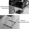 Coffee Tables WFF Metal Square Sofa Table Living Room Marble Bedroom Bedside Table -48cm48cm68cm view 4