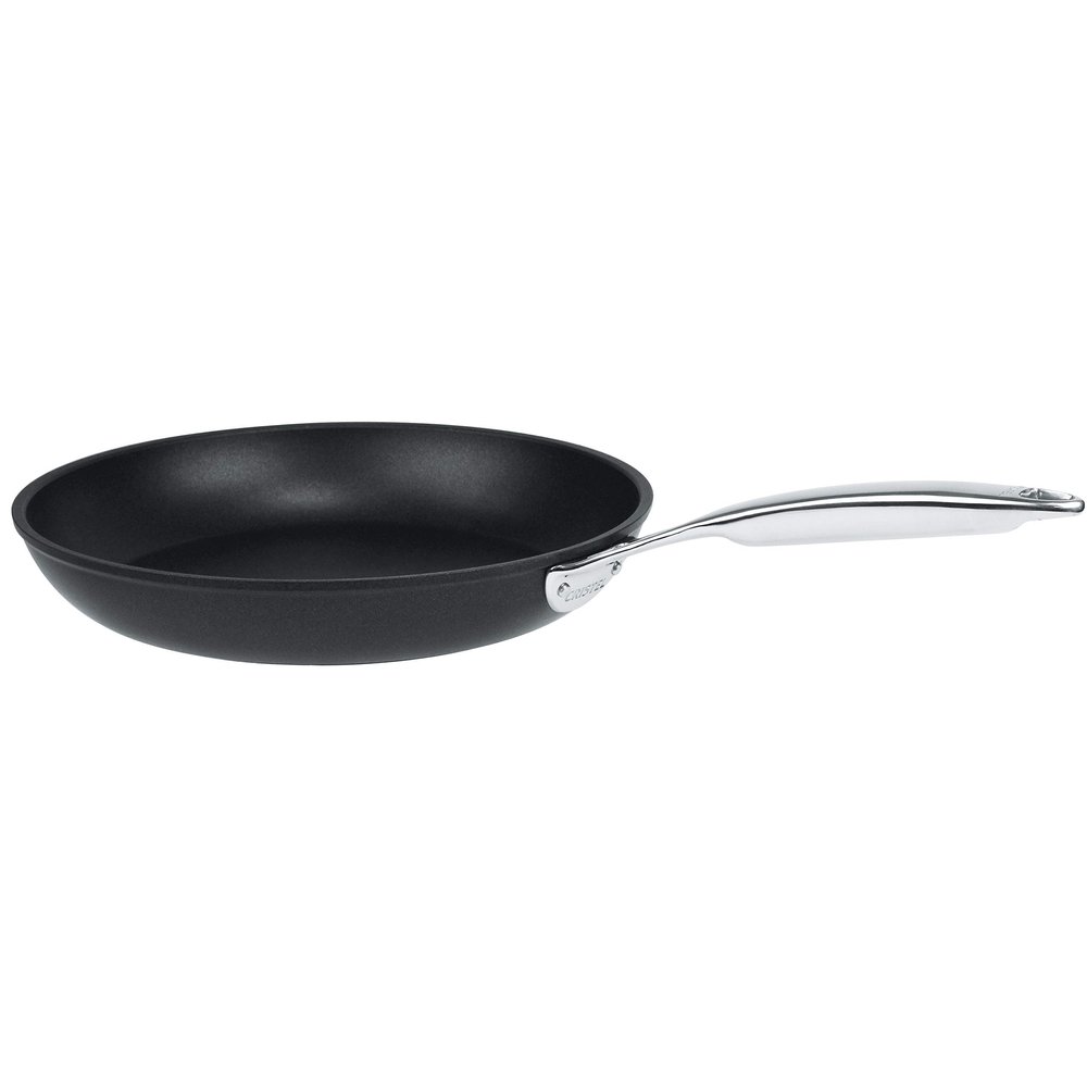 Cristel, Exceliss+ Non-Stick coating Fryingpan with anodized aluminum, 3-Ply construction, Brushed Finish, Dishwasher oven safe, all hobs + induction, Castel'Pro Ultralu collection, 8".