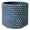 Bloomingville Stoneware Flower Pot with Polka Dots, Petrol Planter, 6'' view 1