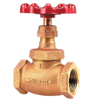 NIBCO Fig No KT-65, 1/4 in. Bronze Globe Valve, Fire Protection, EPDM Seat Disc, Threaded