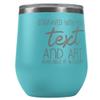PlaqueMaker Wine Tumbler, Customized Design Options with Funny Sayings and Quotes, Gifts for Wine Lovers, 12 Ounces view 1