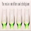 Carter Irish Coat of Arms Green Tumbler Glasses - Set of 4 (Sand Etched) view 2
