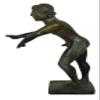 Talos Artifacts Swimmer Art Bronze Sculpture Small Statue - Swimming - Olympian Athlete view 2