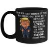 11th Wedding Anniversary for Husband Donald Trump Black Coffee Mug Happily Married Gifts You've Been A Great Husband For 11 Years Funny Gag Gifts From view 1