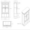 SIMPLIHOME Avington Bath Cabinet - 24 inch Wide Two Door Bathroom Wall Cabinet with Cubbies in Pure White, Bathroom Storage for Bath or Powder Room with Adjustable Shelf and Open Compartments view 3