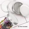 uxcell 24 Pcs Iron Regular Mouth Mason Jar Lids with Sealing Rings Food Storage Caps for Mason Canning Ball Jars Silver Tone view 4