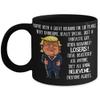 10th Wedding Anniversary for Husband Donald Trump Black Coffee Mug Happily Married Gifts You've Been A Great Husband For 10 Years Funny Gag Gifts From view 1