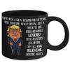 10th Wedding Anniversary for Husband Donald Trump Black Coffee Mug Happily Married Gifts You've Been A Great Husband For 10 Years Funny Gag Gifts From view 2