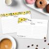 321Done Recipe Cards - Set of 50 Large Double-Sided Thick 4x6 Rustic Recipe Cards, White Sunflower Design for Bridal Shower & Wedding Gift, Made in USA view 3