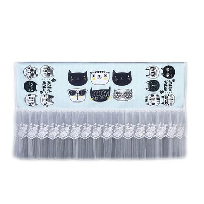 East Majik Home Restaurant dustproof Air Conditioner Cover,Black and White cat
