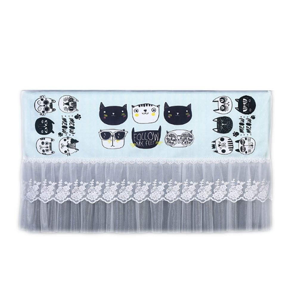 East Majik Home Restaurant dustproof Air Conditioner Cover,Black and White cat