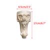 Set of 4 Wooden Furniture Legs,Solid Wood Carving Furniture Replacement Feet Decoration for Sofa Couch Chair Ottoman Loveseat Coffee Table Cabinet Wood Feet (6.7inch/17cm) view 2